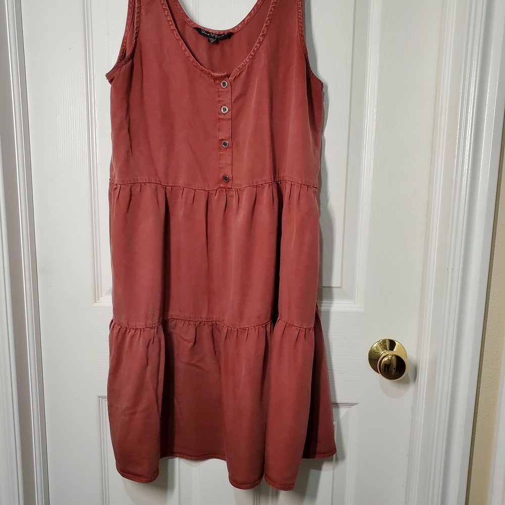 Velvet Heart Terracotta Sleeveless Dress Used Excellent Condition